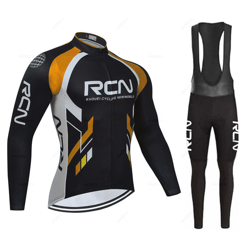 Cycling Gear Brands - Rvouei Set Maglia Ciclismo Autunnale a